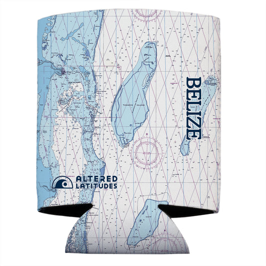 Belize Chart Can Cooler (4-Pack)