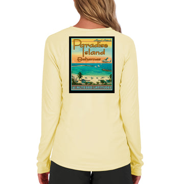 Vintage Destination Paradise Island Women's UPF 50 Long Sleeve