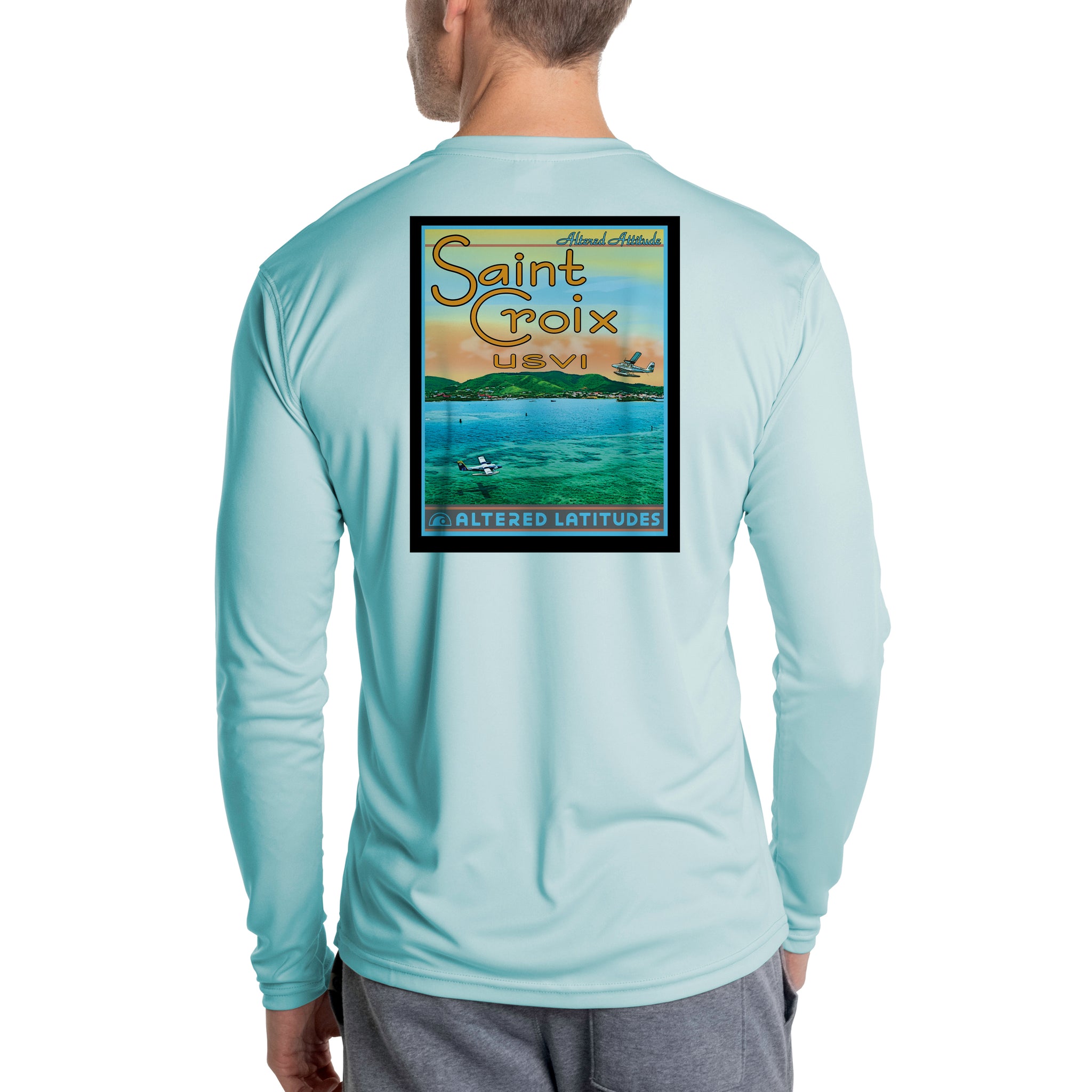 Vintage Destination St. Croix Men's UPF 50 Long Sleeve