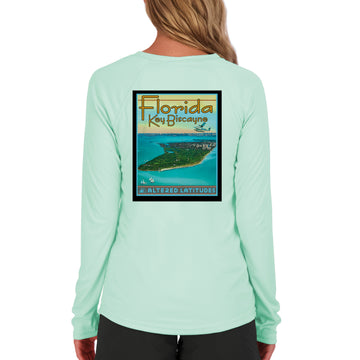 Vintage Destination Key Biscayne Women's UPF 50 Long Sleeve