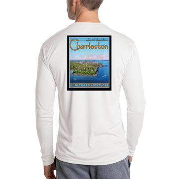 Vintage Destination Charleston Men's UPF 50 Long Sleeve