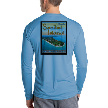 Vintage Destination Sanibel Island Men's UPF 50 Long Sleeve