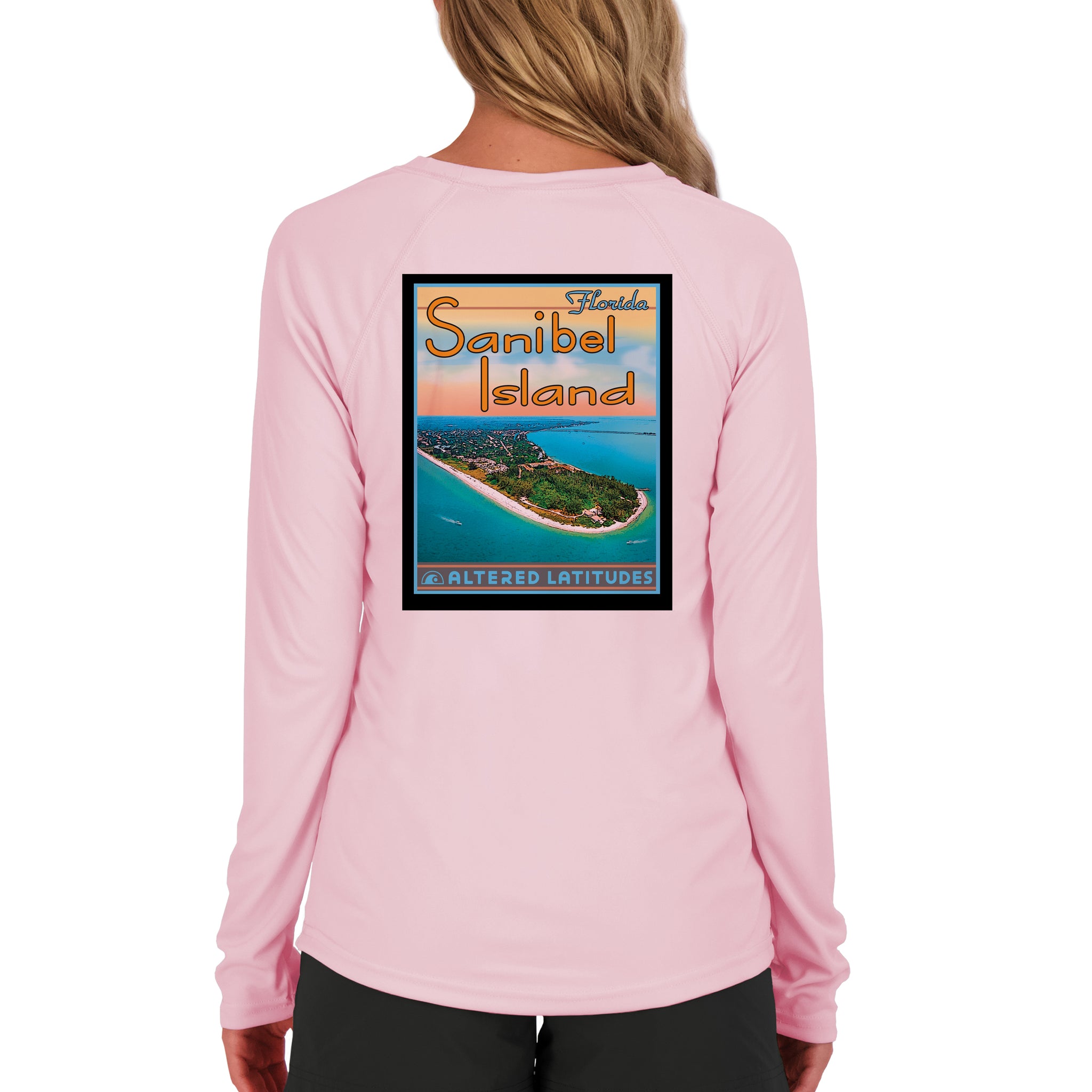 Vintage Destination Sanibel Island Women's UPF 50 Long Sleeve