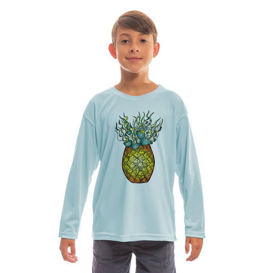 Youth Jelly Pineapple UPF 50 Long Sleeve