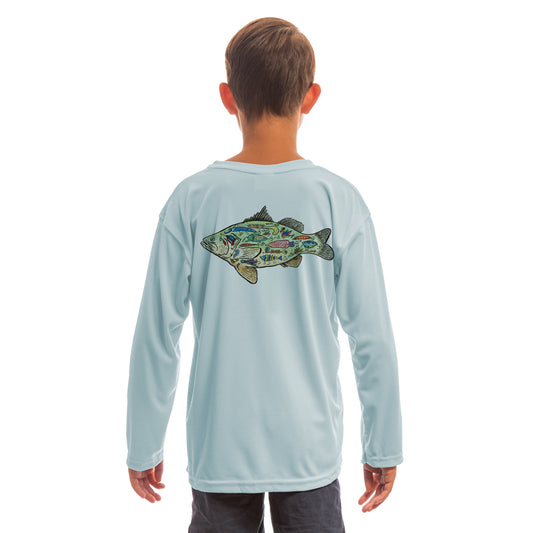 Youth Colorful Fishing Lures UPF 50 Long Sleeve