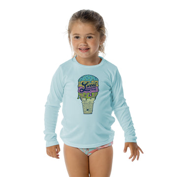 Toddler Drippy Ice Cream UPF 50+ Long Sleeve