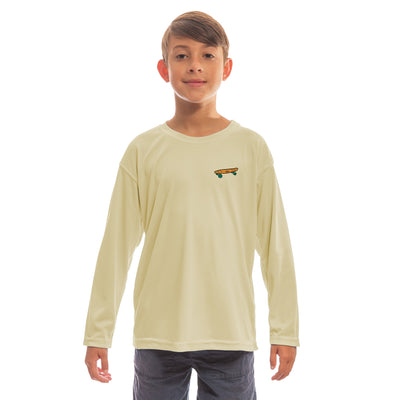 Youth Skating Turtle UPF 50+ Long Sleeve T-Shirt