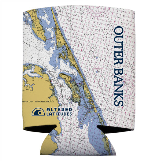 Outer Banks Chart Beverage Cooler (4-Pack)