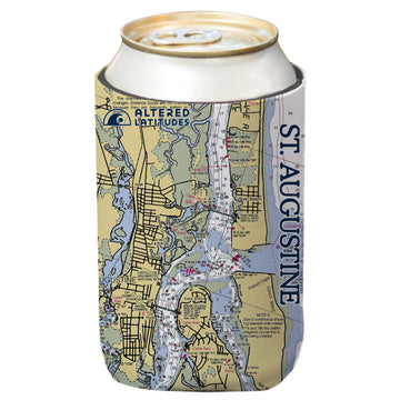 St. Augustine Chart Can Cooler (4-Pack)