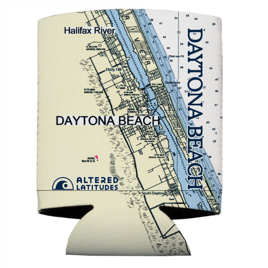 Daytona Beach Chart Beverage Cooler (4-Pack)