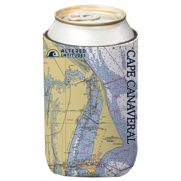 Cape Canaveral Chart Beverage Cooler (4-Pack)