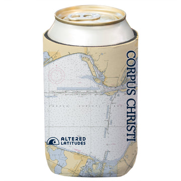 Corpus Christi Chart Can Cooler (4-Pack)