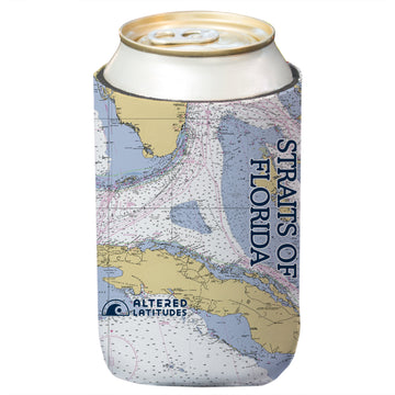 Straits of Florida Chart Can Cooler (4-Pack)