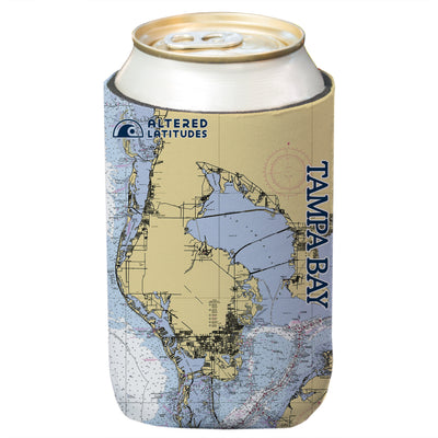 Altered Latitudes Tampa Bay Chart Standard Beverage Cooler (4-Pack)