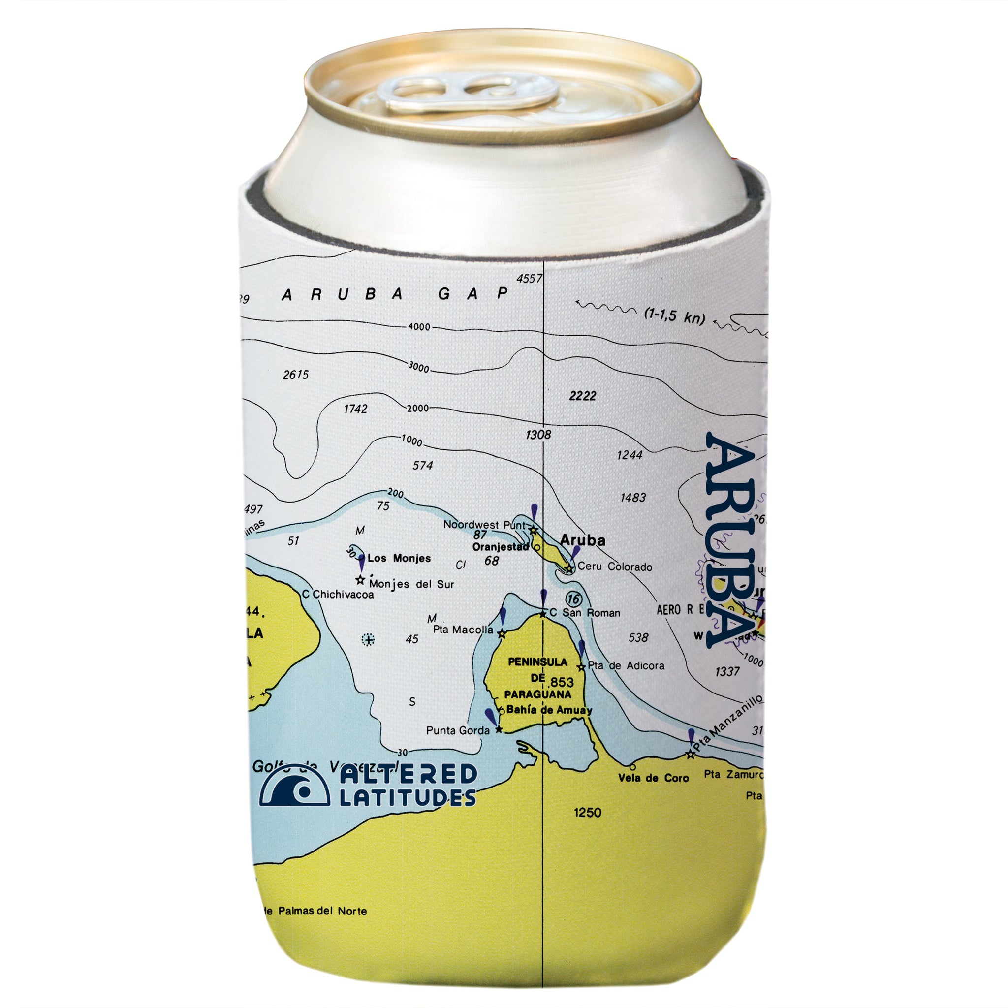 Aruba Chart Beverage Cooler (4-Pack)