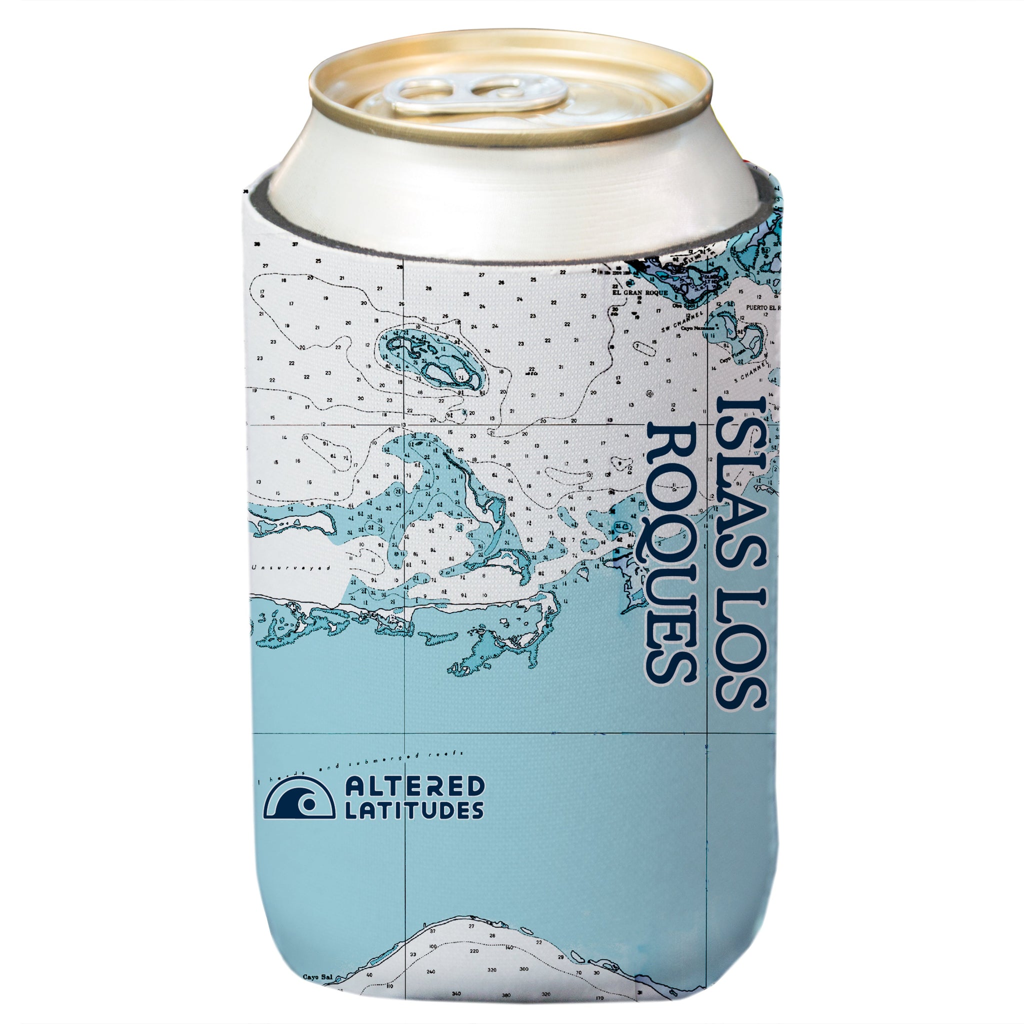 Los Roques Chart Can Cooler (4-Pack)