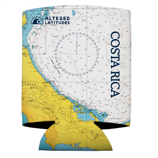 Costa Rica Chart Can Cooler (4-Pack)