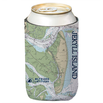 Jekyll Island Chart Can Cooler (4-Pack)