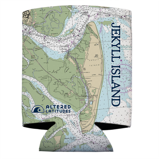 Jekyll Island Chart Can Cooler (4-Pack)