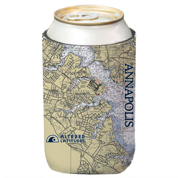 Annapolis Chart Can Cooler (4-Pack)