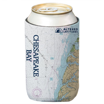 Chesapeake Bay Chart Can Cooler (4-Pack)