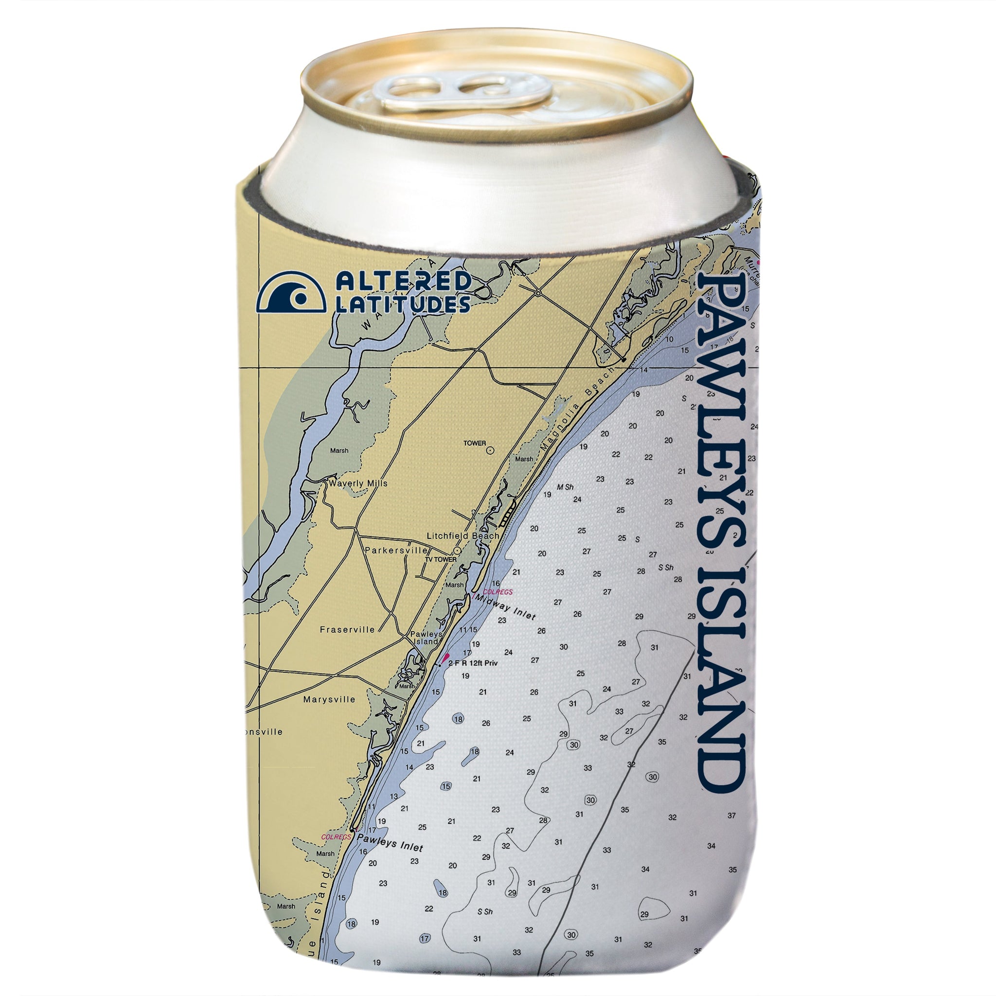 Pawleys Island Chart Can Cooler (4-Pack)