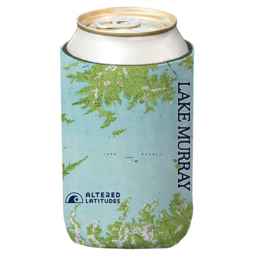 Lake Murray, SC Chart Can Cooler (4-Pack)