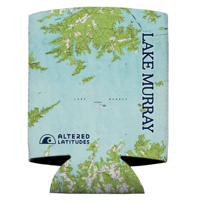 Altered Latitudes Lake Murray, SC Chart Standard Can Cooler (4-Pack)