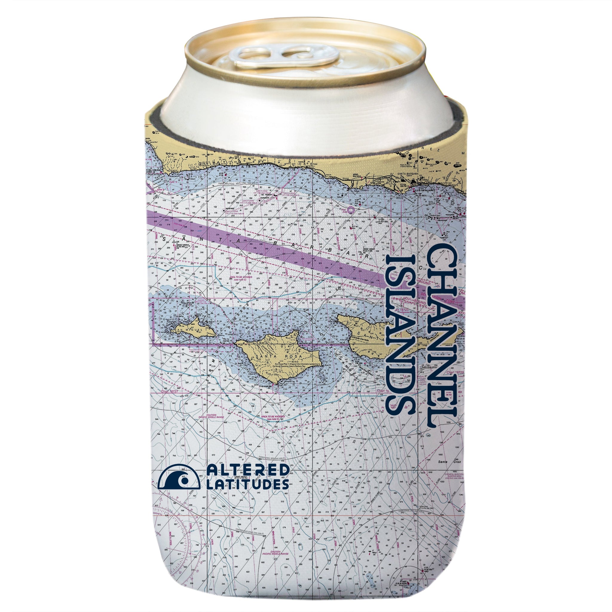 Channel Islands Chart Can Cooler (4-Pack)