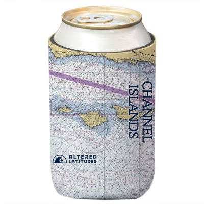 Altered Latitudes Channel Islands Chart Standard Can Cooler (4-Pack)