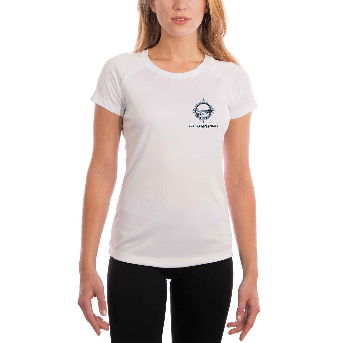 Compass Vintage Sebastian Inlet Women's UPF 50+ Short Sleeve T-shirt