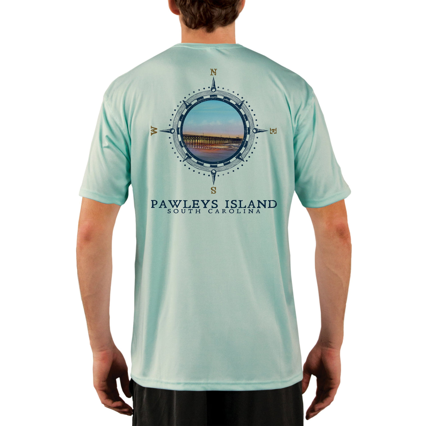 Compass Vintage Pawleys Island Men's UPF 50+ Short Sleeve T-shirt