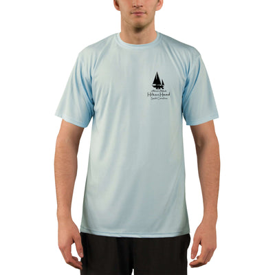 Vintage Destination Hilton Head Men's UPF 5+ UV Sun Protection Short Sleeve T-shirt - Altered Latitudes