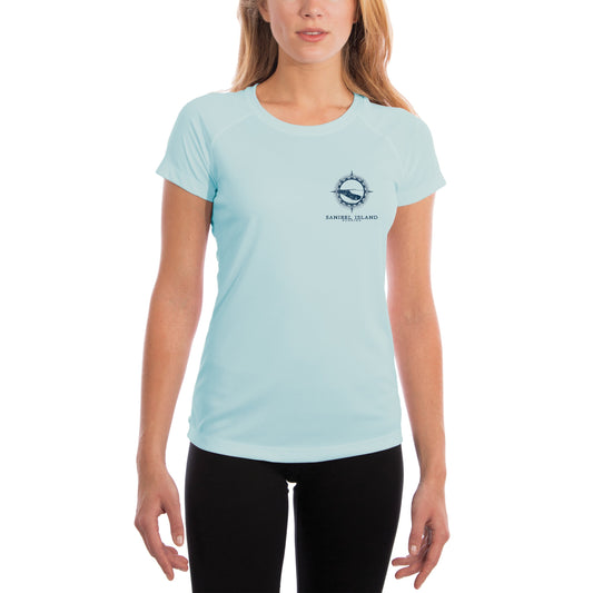 Compass Vintage Sanibel Island Women's UPF 50 Short Sleeve