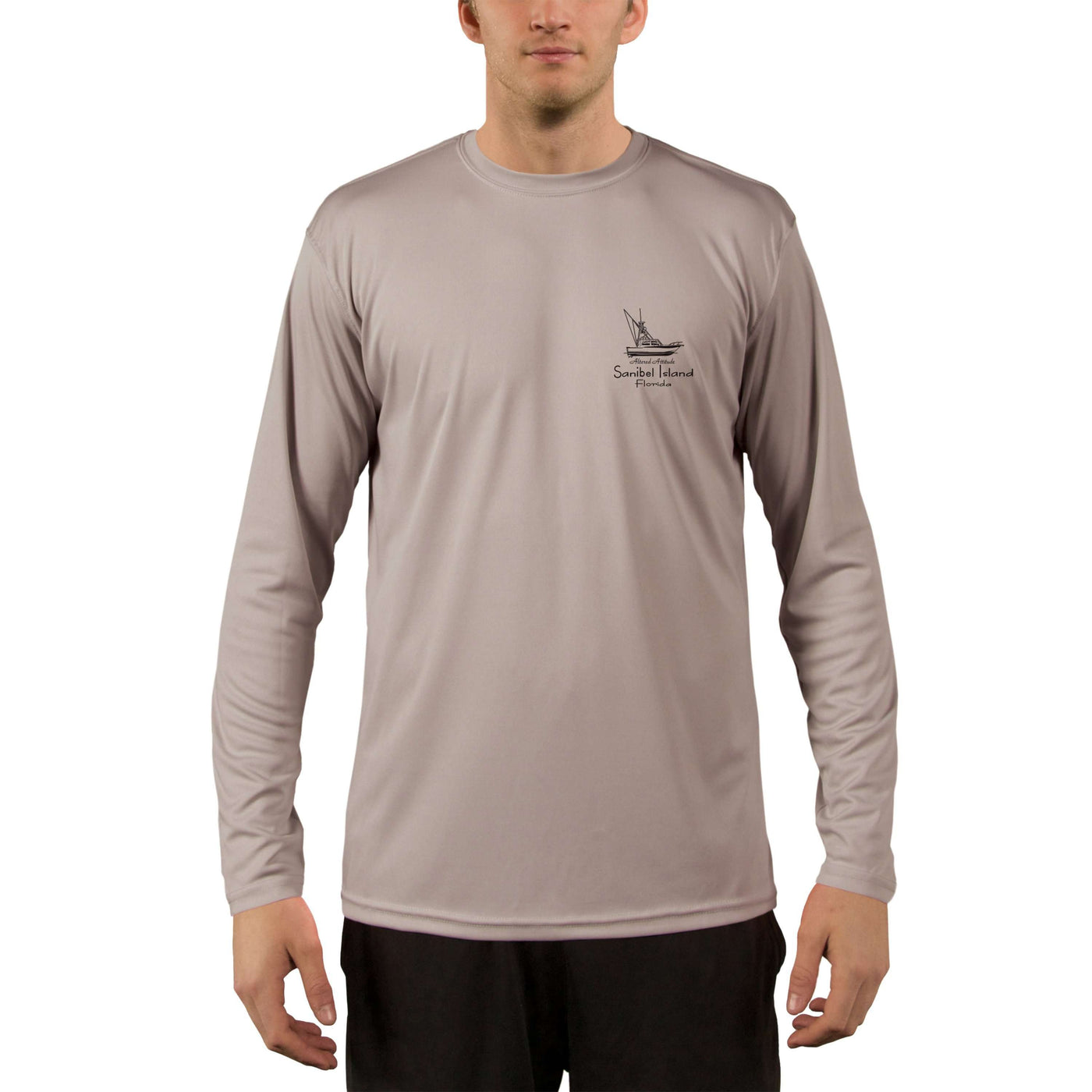 Vintage Destination Sanibel Island Men's UPF 50+ UV Sun Protection Long Sleeve T-Shirt