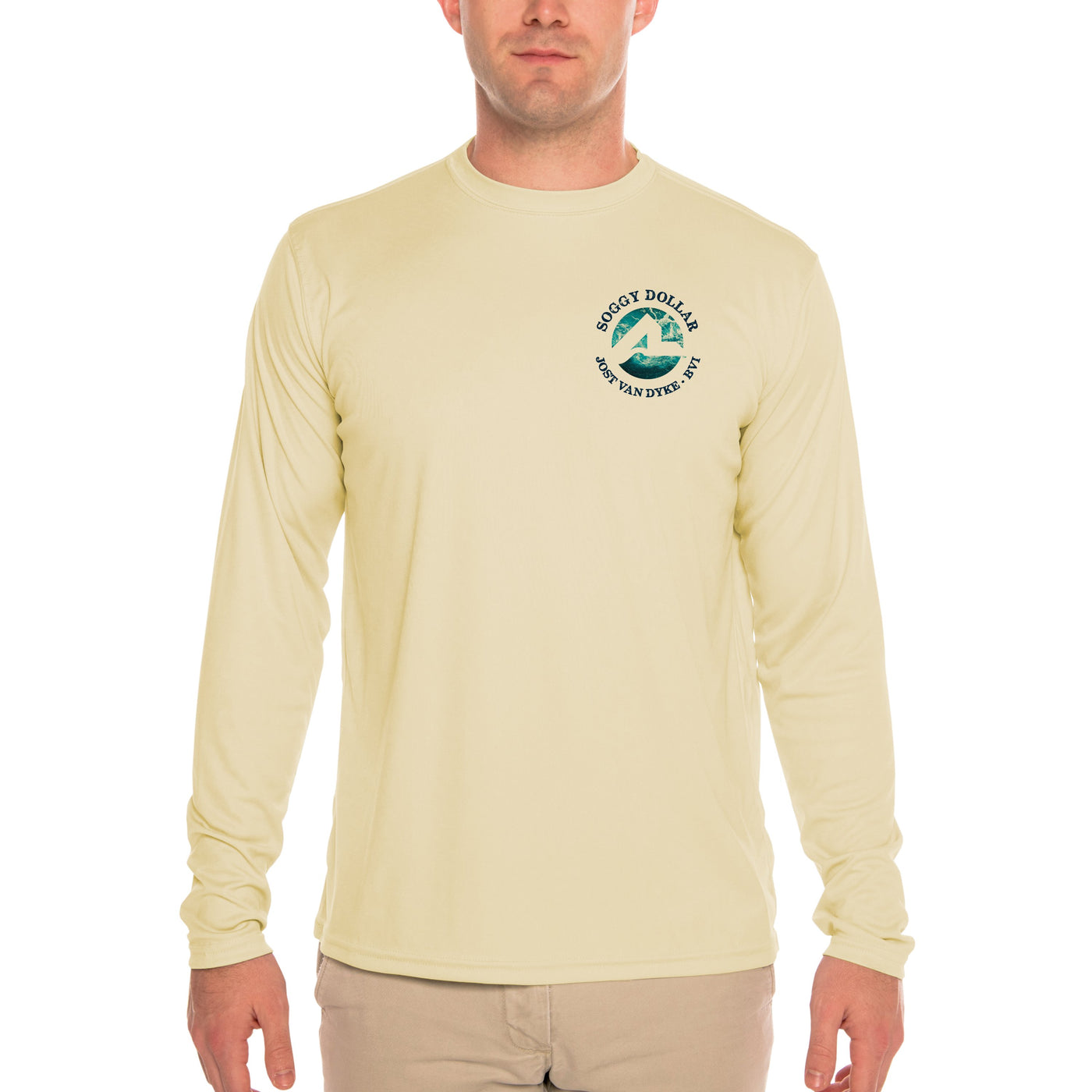 Fish Charts Jost Van Dyke Men's UPF 50+ Long Sleeve T-Shirt
