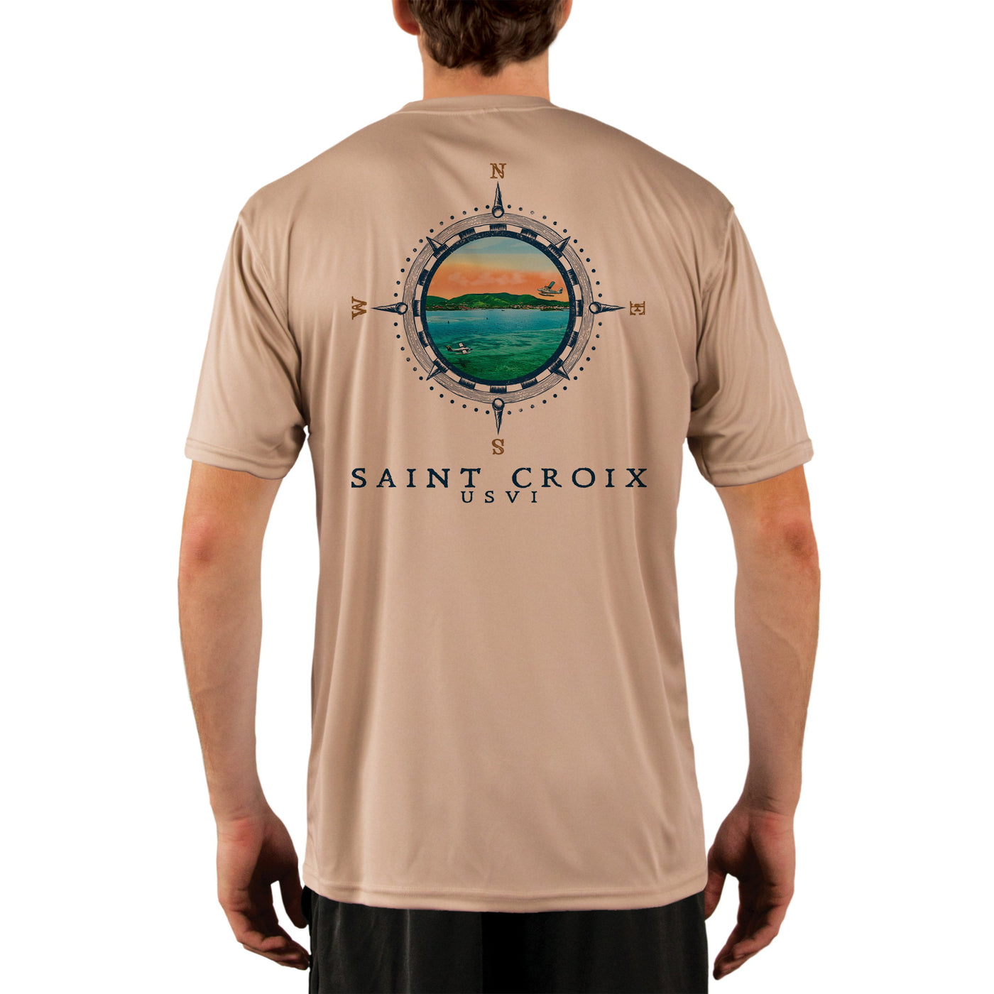 Compass Vintage Saint Croix Men's UPF 50+ Short Sleeve T-shirt
