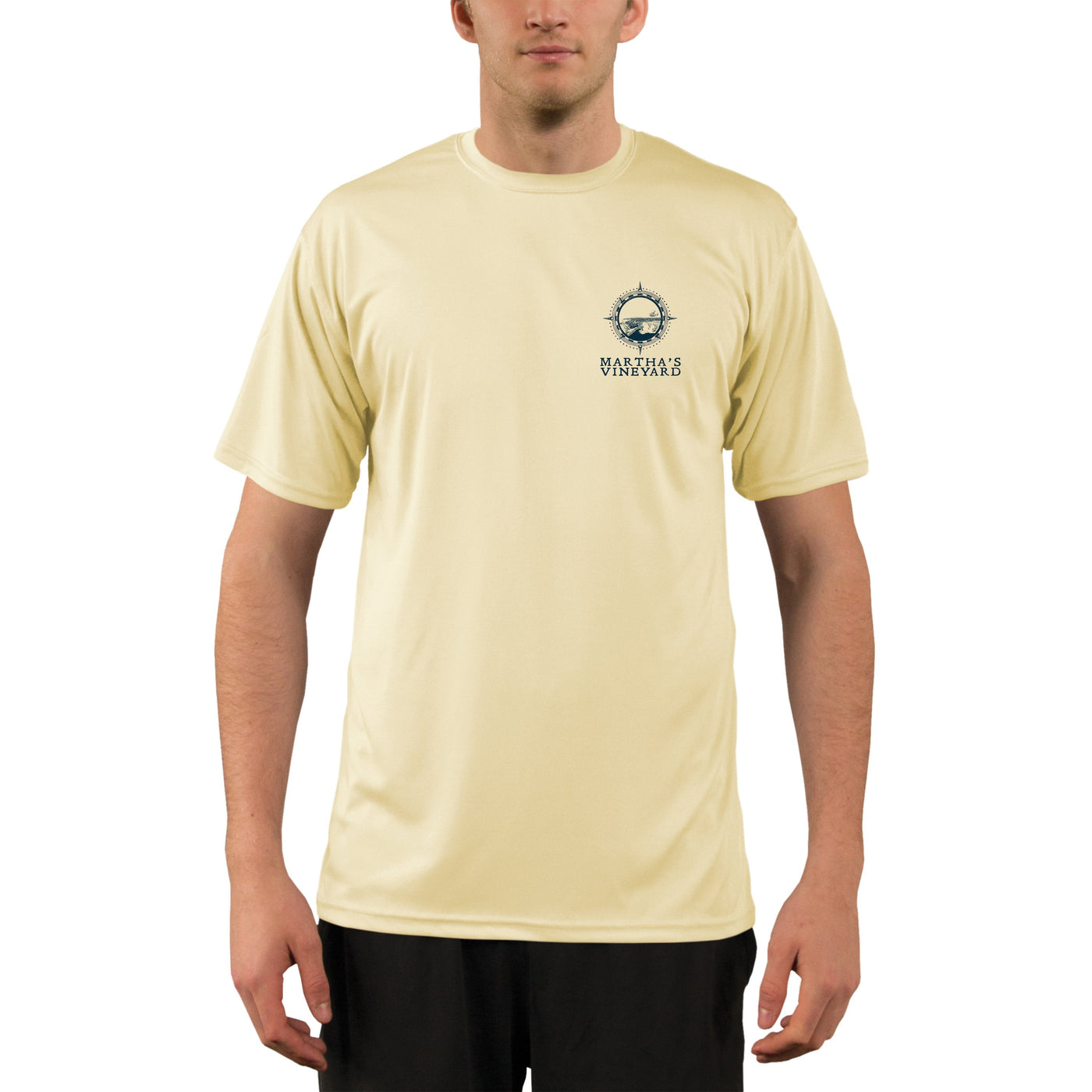 Compass Vintage Marthas Vineyard Men's UPF 50+ Short Sleeve T-shirt