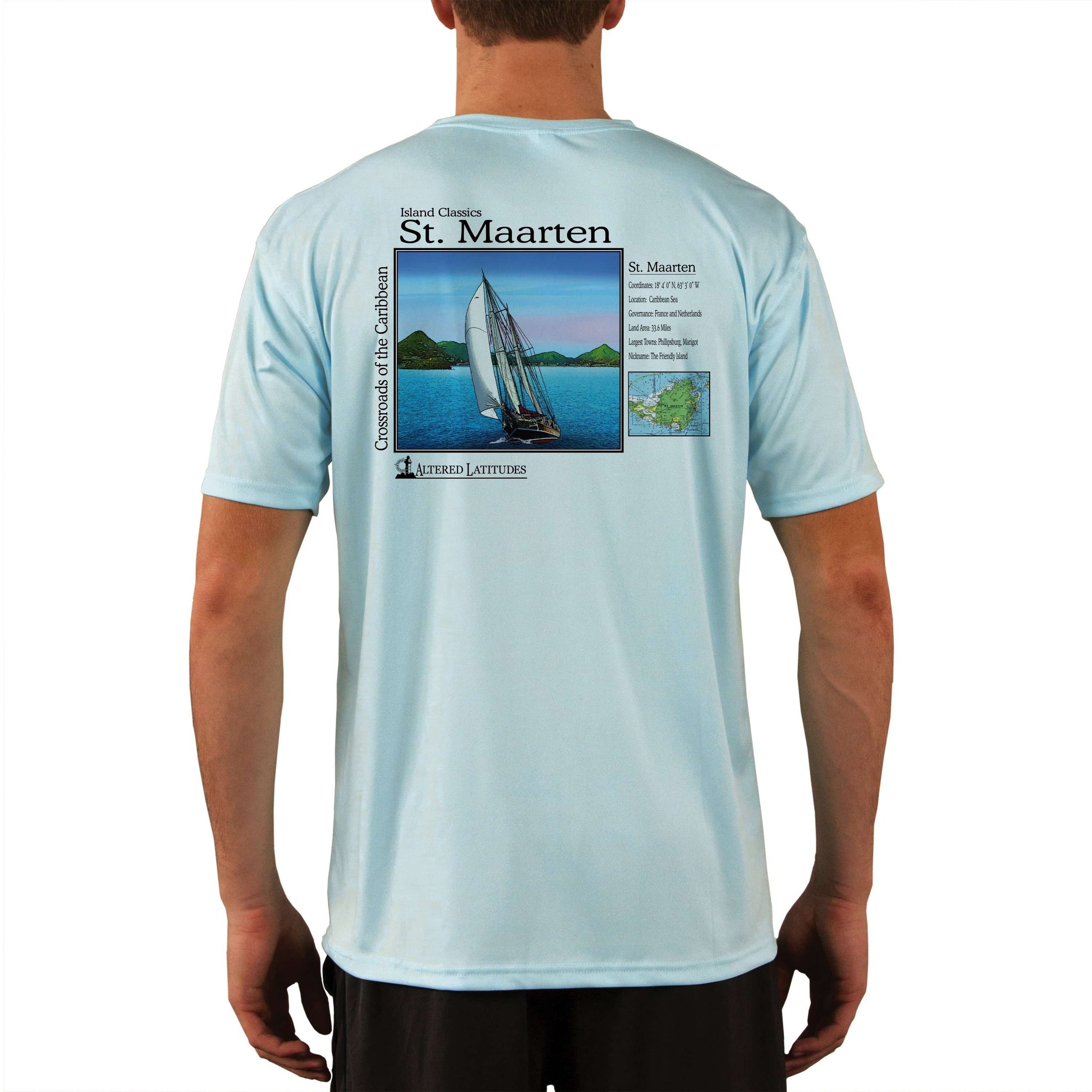 Island Classics St. Maarten Men's UPF 50 Short Sleeve