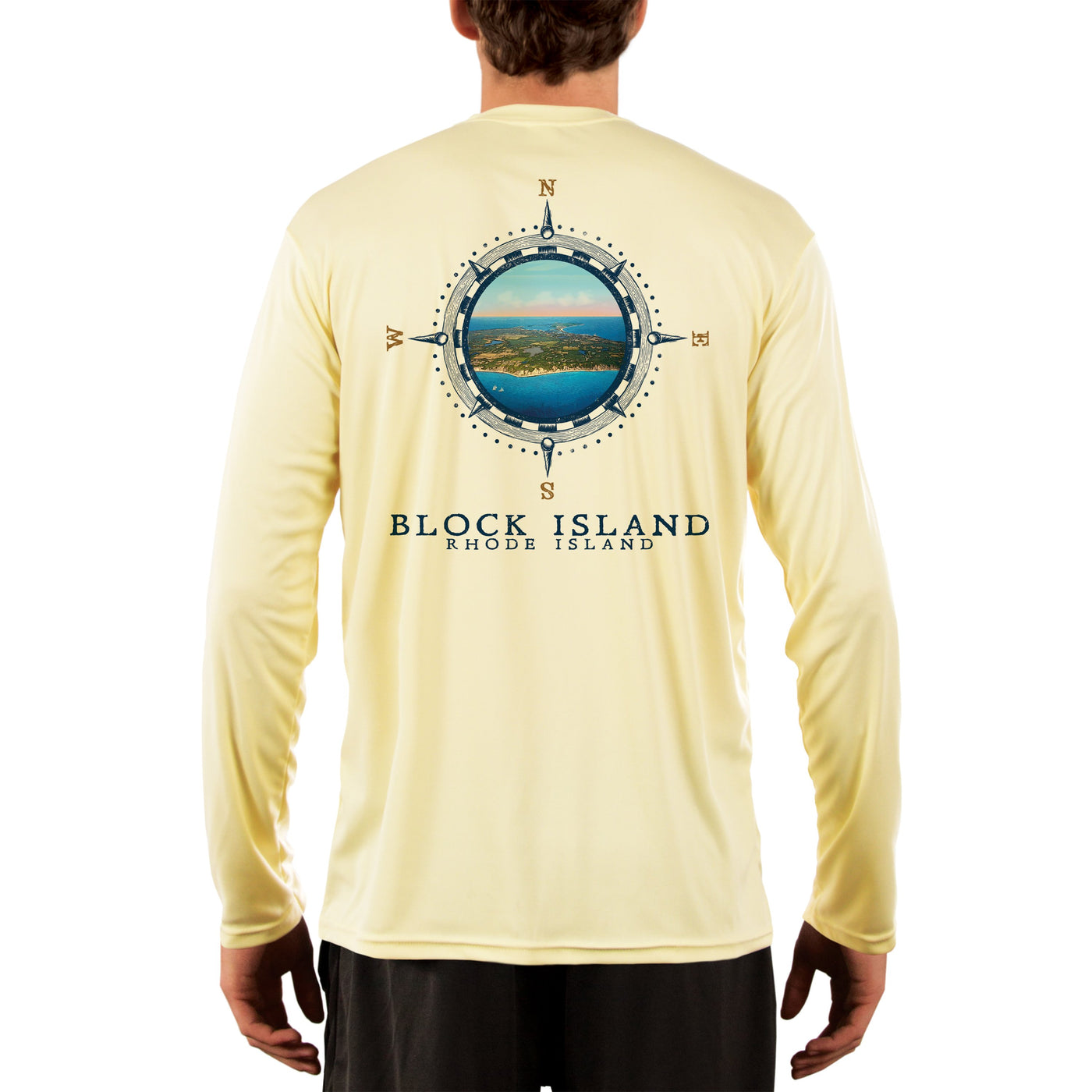 Compass Vintage Block Island Men's UPF 50+ Long Sleeve T-Shirt