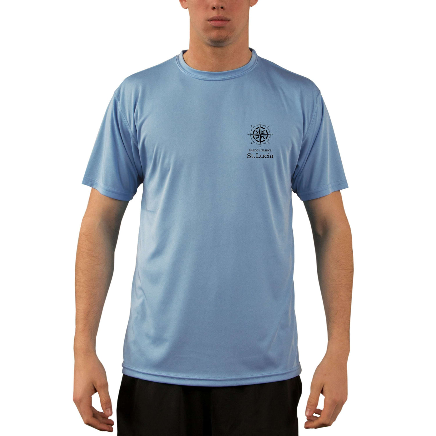 Island Classics St. Lucia Men's UPF 50+ UV Sun Protection Short Sleeve T-shirt