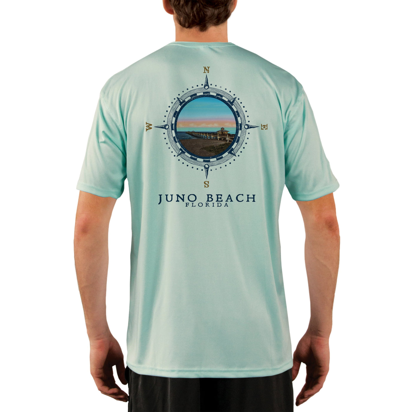 Compass Vintage Juno Beach Men's UPF 50+ Short Sleeve T-shirt