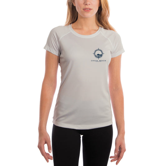 Compass Vintage Cocoa Beach Women's UPF 50 Short Sleeve