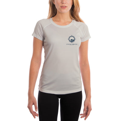 Compass Vintage Cocoa Beach Women's UPF 50+ Short Sleeve T-shirt