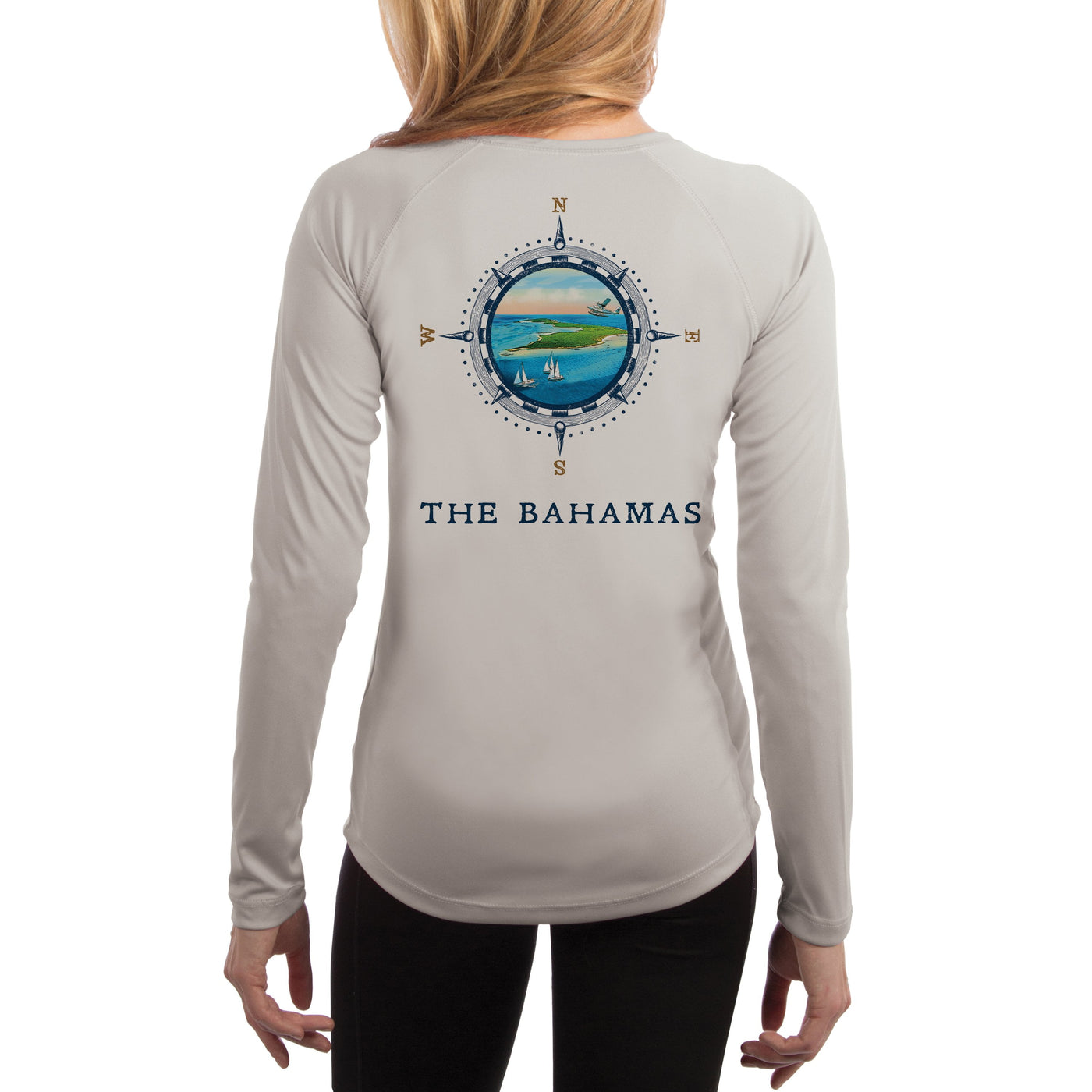 Compass Vintage Bahamas Women's UPF 50+ Long Sleeve T-shirt
