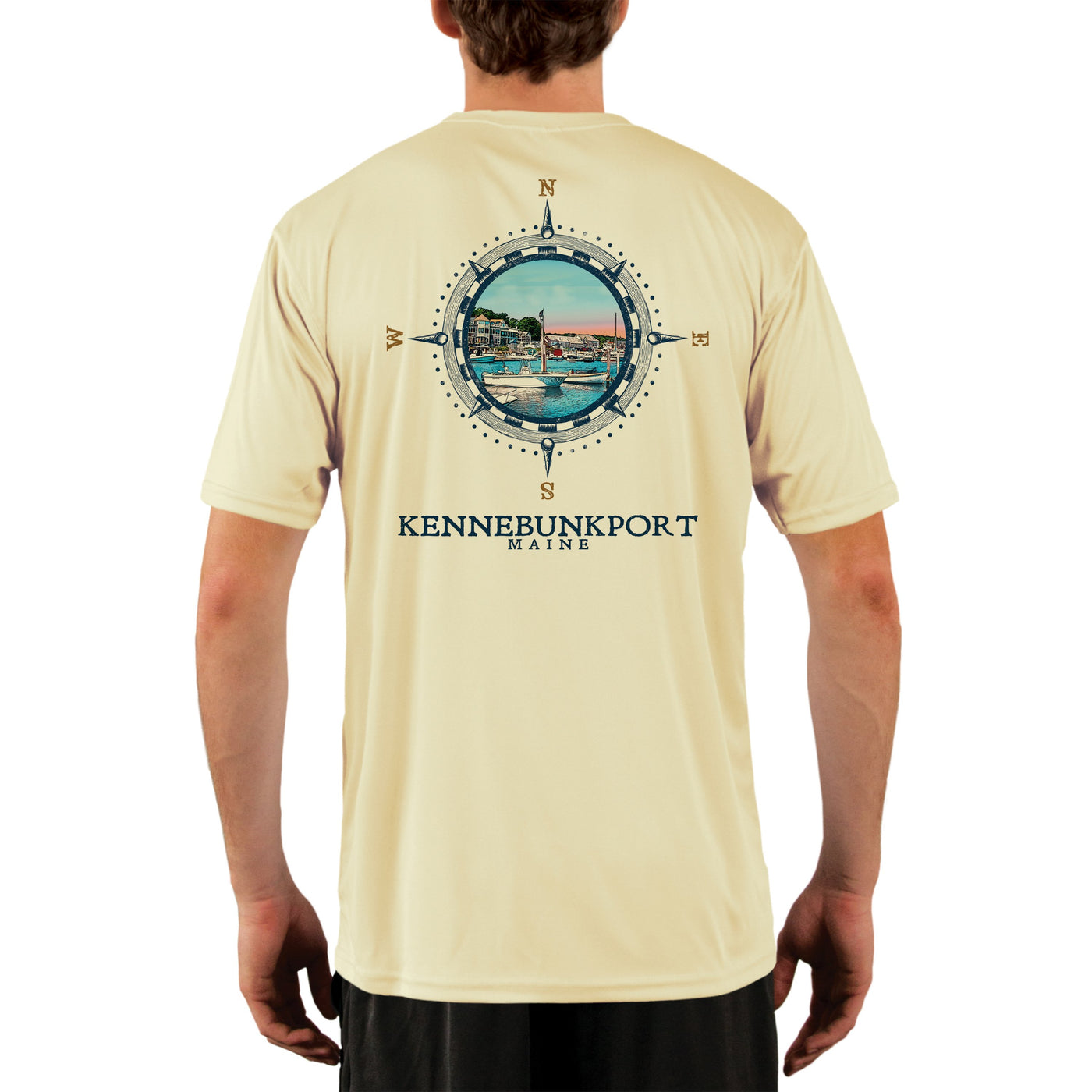 Compass Vintage Kennebunkport Men's UPF 50+ Short Sleeve T-shirt