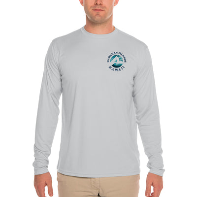 Fish Charts Hawaiian Islands Men's UPF 50+ Long Sleeve T-Shirt
