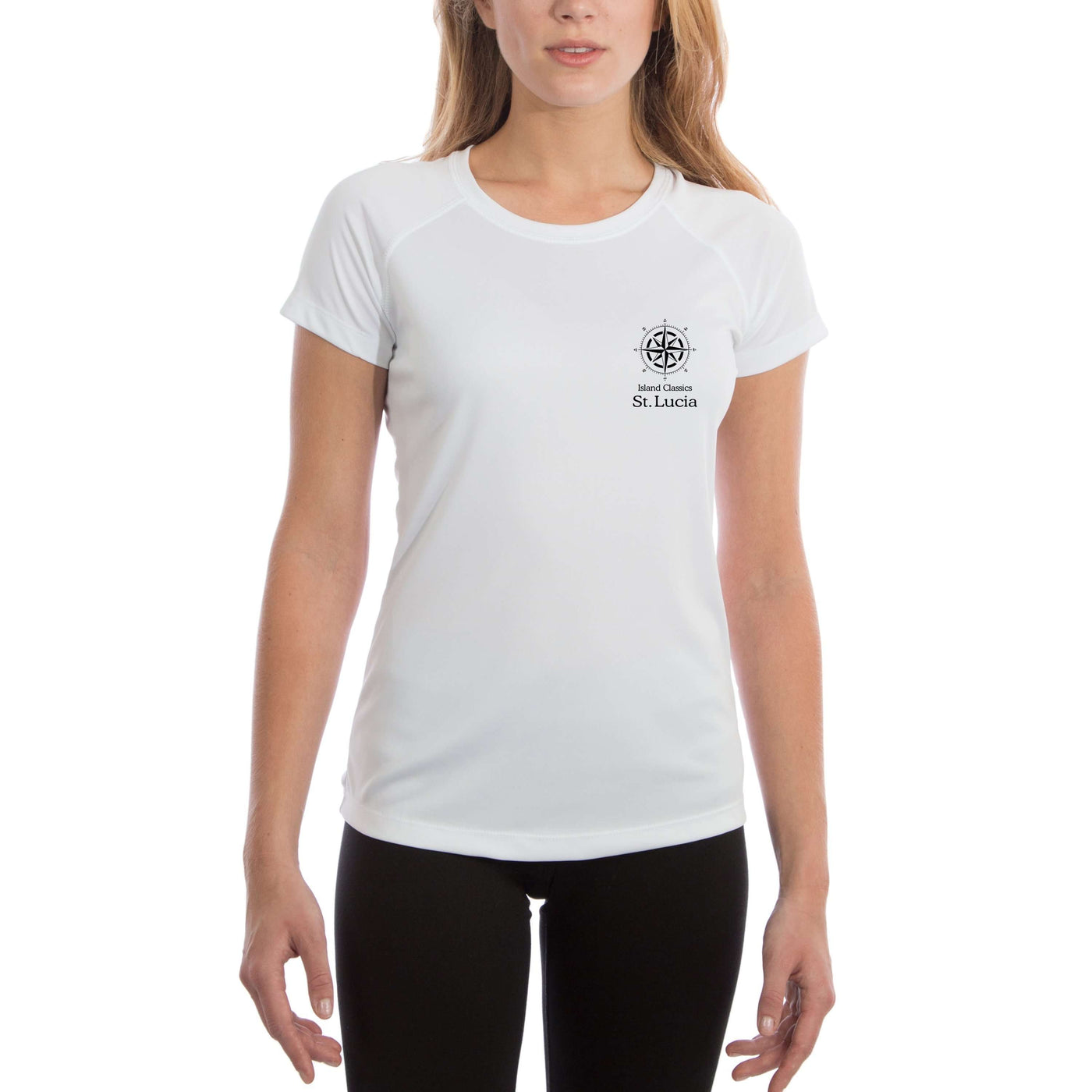 Island Classics St. Lucia Women's UPF 50+ UV Sun Protection Short Sleeve T-shirt