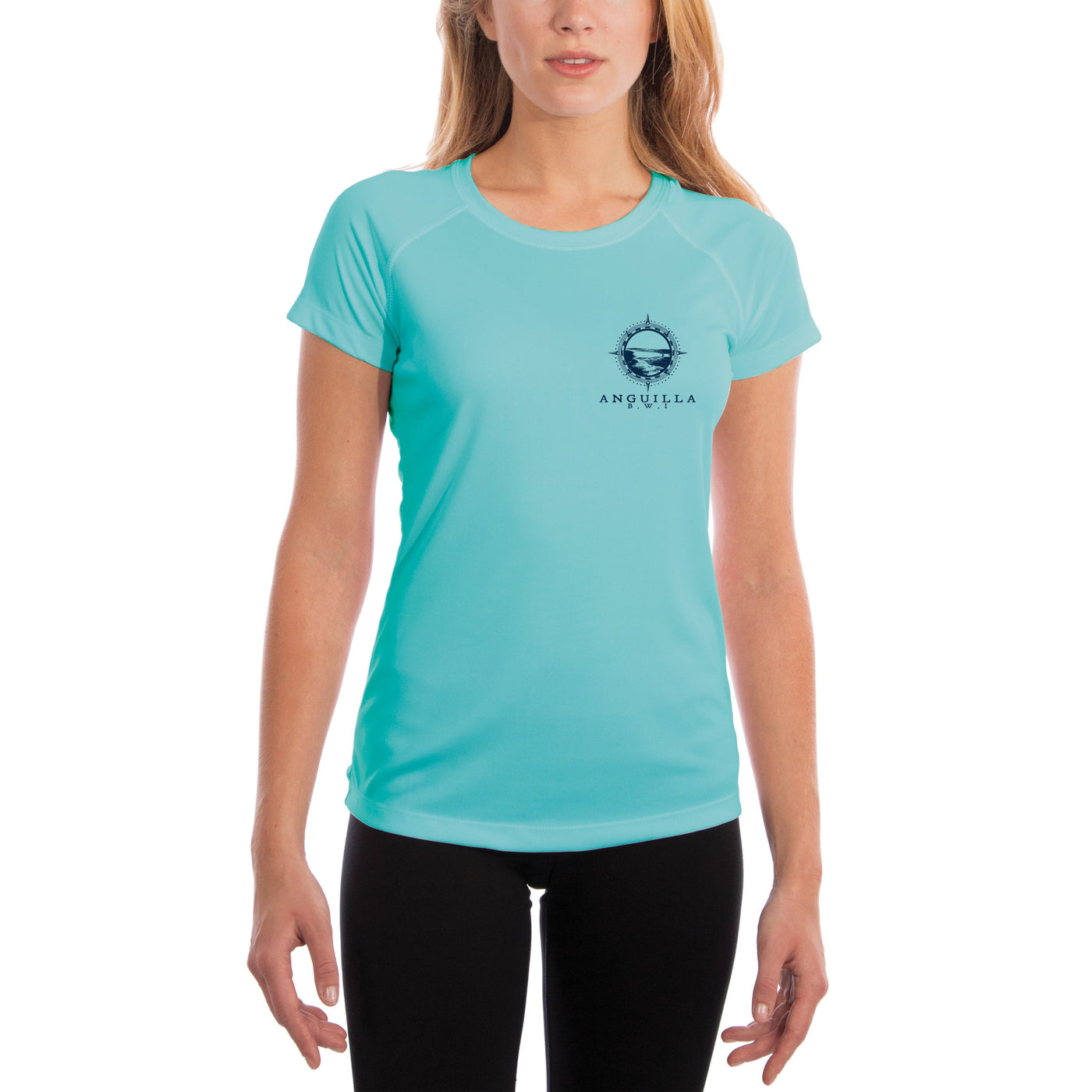 Compass Vintage Anguilla Women's UPF 50+ Short Sleeve T-shirt