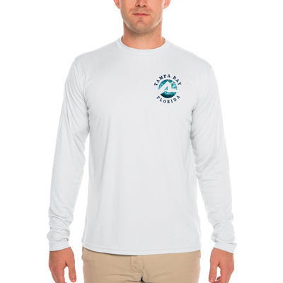 Fish Charts Tampa Bay Men's UPF 50+ Long Sleeve T-Shirt